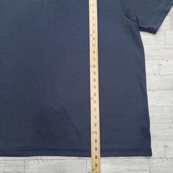 PGA Tour Golf Shirt Geometric Print Blue Mens Size XXL 2XL Travel Casual Preppy - Picture 10 of 10